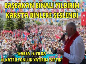 Başbakan Yıldırımın Kars Mitingi