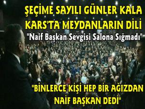 Kars Belediye Başkan Adayı Naif Alibeyoğlu'ndan Halk Günü Toplantısı