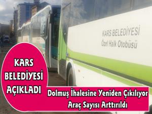Kars Belediyesi İkinci Dolmuş İhalesine Çıkıyor