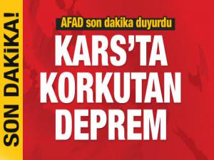 Kars'ta 3.5 Şiddetinde Deprem