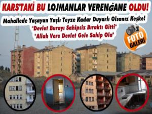 Kars'ta Eski Milli Eğitim Lojmanları Kaderine Terk Edildi