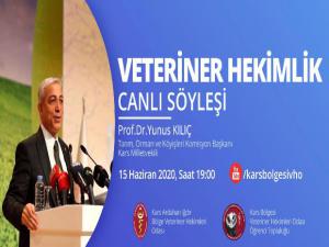 Kars VHO Yunus Kılıçla Youtube Canlı Yayını Yapacak