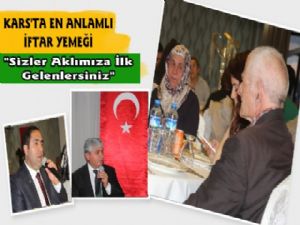 Kars'ta Şehit ve Gazi Ailelerine İftar Yemeği