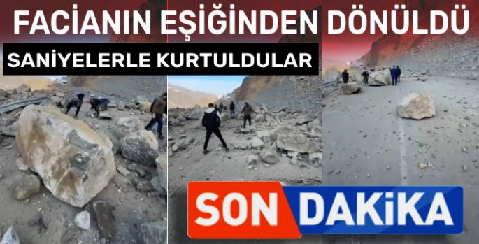 Kağızman Sarıkamış Karayolunda Heyelan: Facianın Eşiğinden Dönüldü