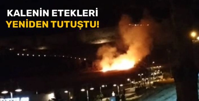 Kars Kalesi'nin Eteklerinde Yeniden Yangın Paniği