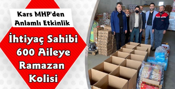 Kars MHP'den İhtiyaç Sahibi 600 Aileye Ramazan Kolisi