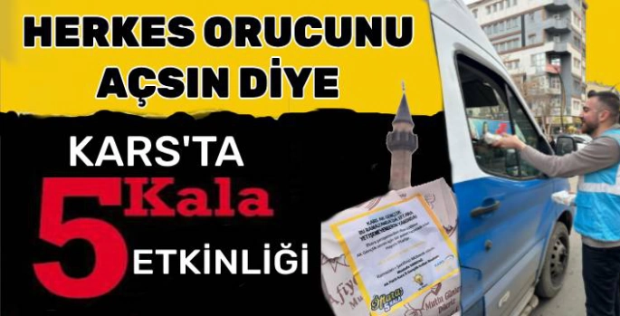 Kars'ta İftara 5 Kala Etkinliği!