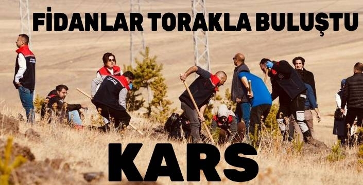 11 Kasım Milli Ağaçlandırma Günü’nde Kars’ta Fidanlar Toprakla Buluştu
