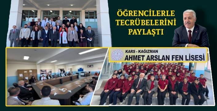 Bakan Ahmet Arslan'dan Memleketinde Anlamlı Ziyaret: Gençlerle Tecrübelerini Paylaştı