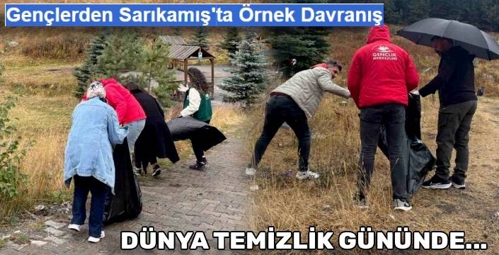 Gençlerden Sarıkamış'ta Örnek Davranış: Dünya Temizlik Günü'nde Çevre Temizliği Yaptılar