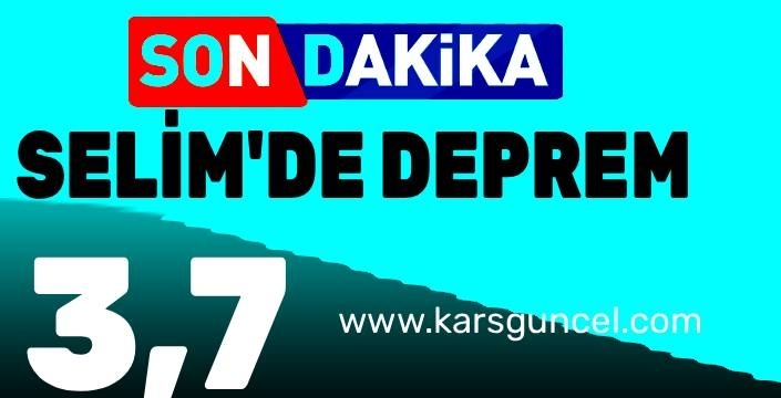 Kars'ın Selim İlçesinde 3.7 Büyüklüğünde Deprem