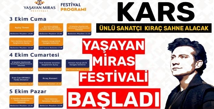 Kars'ta Kültür Şöleni Başladı: Yaşayan Miras Festivali Başlıyor!