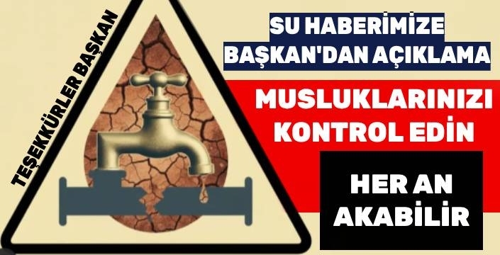 Sarıkamış’ta Su Kesintisi Sonrası Başkan Kılıç’tan Açıklama