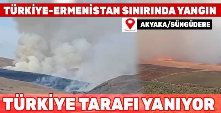 Akyaka’da Korkutan Yangın: Süngüdere Köyü Arazisinde Alevler Yükseldi