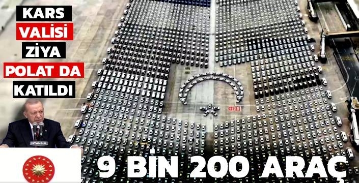Vali Ziya Polat, 9.200 Yeni Araç Hizmete Alım Törenine Katıldı