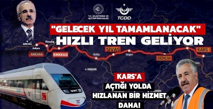 Bakan Uraloğlu: “Sivas–Erzincan–Kars Hızlı Tren Projesini Gelecek Yıl Tamamlıyoruz”