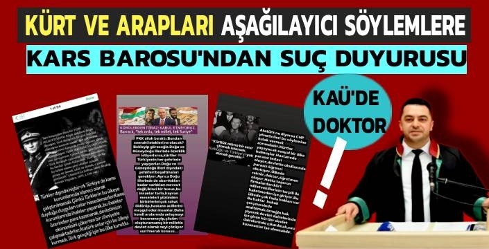 Kars'ta Kürt ve Araplara Aşağılayıcı Paylaşımlara Baro'dan Suç Duyurusu