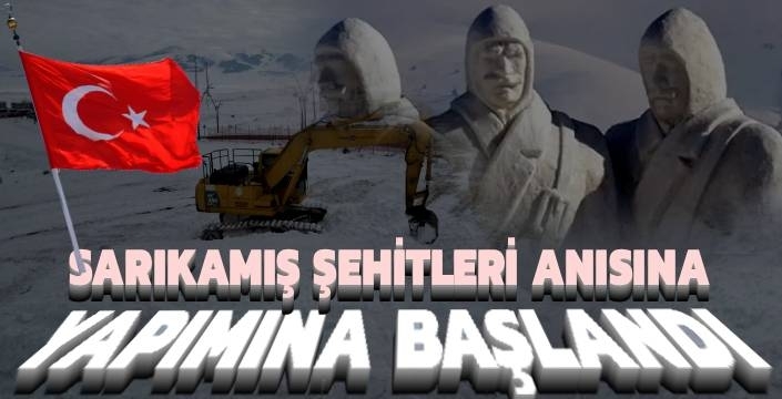 Sarıkamış Şehitleri Anısına Kardan Heykeller Hazırlanıyor