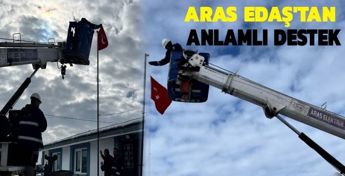 Zorlu Kış Şartlarında Anlamlı Duyarlılık: Aras EDAŞ’tan Köy Okullarına Bayrak Desteği