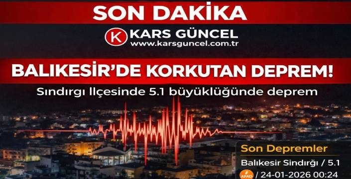 Balıkesir’de Korkutan Deprem