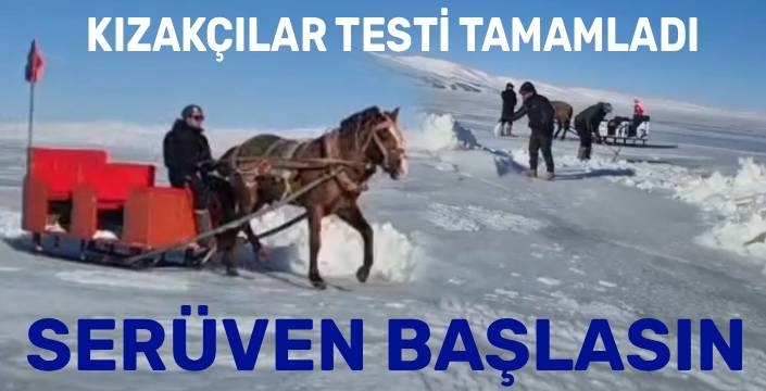 Çıldır Gölü Tamamen Dondu: Atlı Kızaklar Misafirlerini Bekliyor