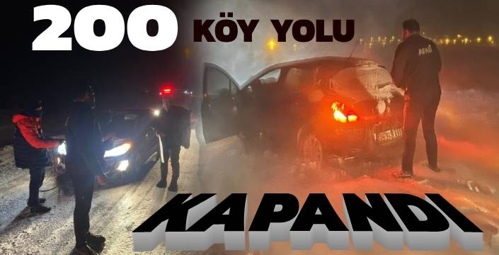 Kar ve Tipi Sonrası 200 Köy Yolu Ulaşıma Kapandı