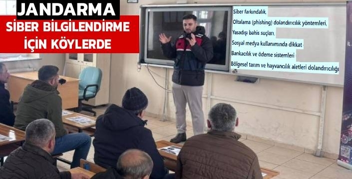 Kars İl Jandarma Komutanlığından Siber Suçlara Karşı Bilinçlendirme Çalışması