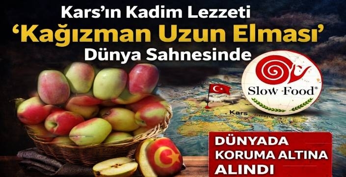Kars’ın Kadim Lezzeti “Kağızman Uzun Elması” Dünya Sahnesinde