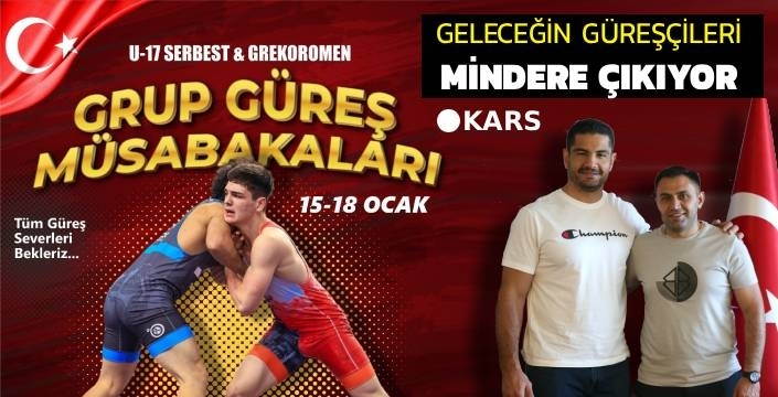 Kars’ta Güreş Şöleni: Geleceğin Şampiyonları Minderde!