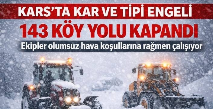 Kars’ta Karla Mücadele Aralıksız Sürüyor