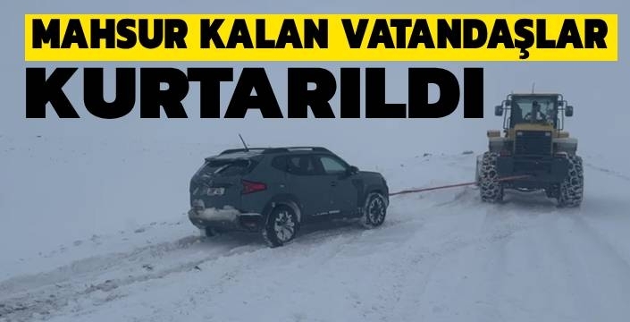 Mahsur Kalan Vatandaşlar Kurtarıldı