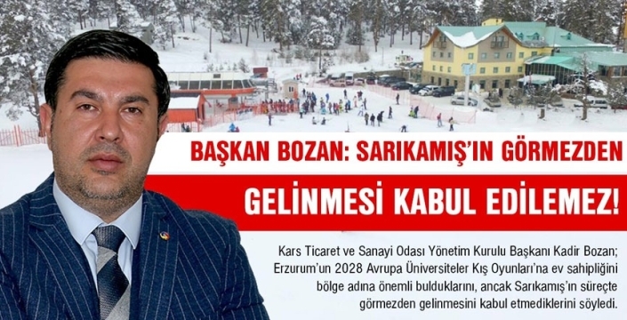 Başkan Bozan: Sarıkamış’ın Görmezden Gelinmesi Kabul Edilemez