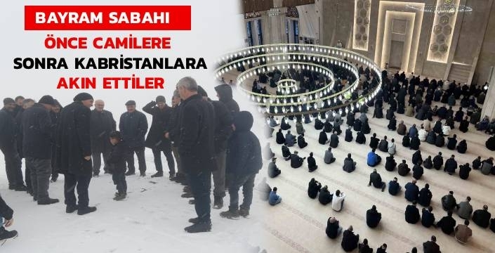 Kars’ta Bayram Sabahı: Kar ve Soğuğa Rağmen Gönüller Bir Oldu