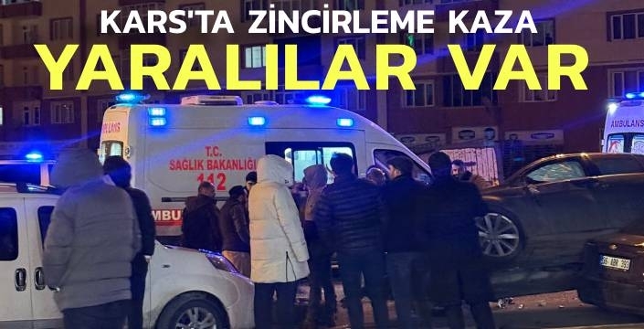 SON DAKİKA: Kars’ta Zincirleme Kaza – Yaralılar Var