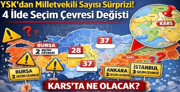 YSK 2025 Nüfusuna Göre Milletvekili Dağılımını Güncelledi: 4 İlde Seçim Çevresi Değişti