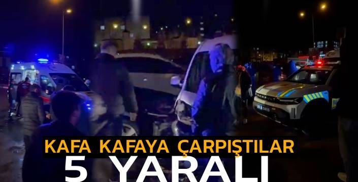 Kars’ta Kafa Kafaya Çarpışma: 5 Yaralı