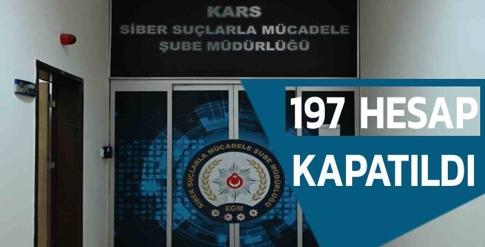 Kars’ta siber suçlara geçit yok: 197 sosyal medya hesabına erişim engeli