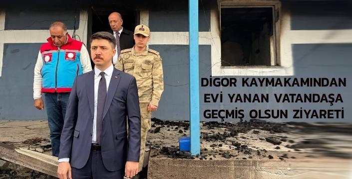 Kaymakam Kahraman’dan Yangınzede Aileye Ziyaret