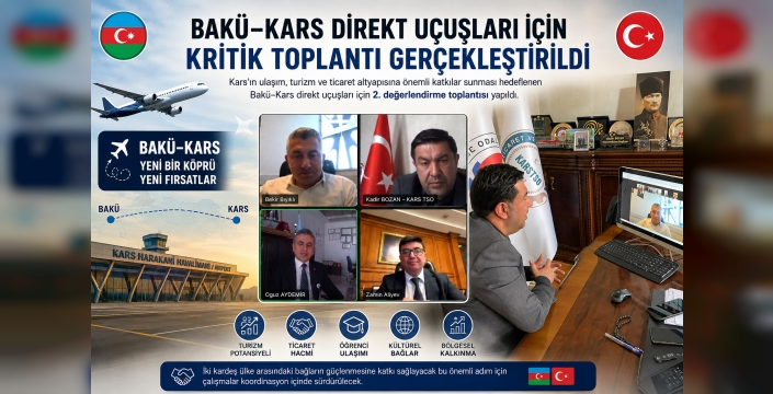 Bakü–Kars Direkt Uçuşları İçin Kritik Toplantı Gerçekleştirildi