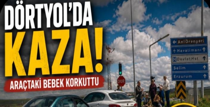 Kars–Ani Karayolunda Kaza: Araçtaki Bebek Korkuttu