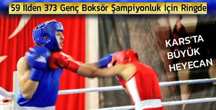 Kars’ta Büyük Heyecan: 59 İlden 373 Genç Boksör Şampiyonluk İçin Ringde