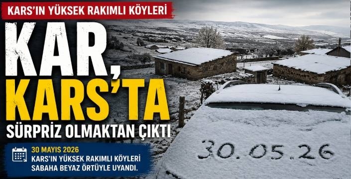 Kars'ta Kar Sürpriz Olmaktan Çıktı