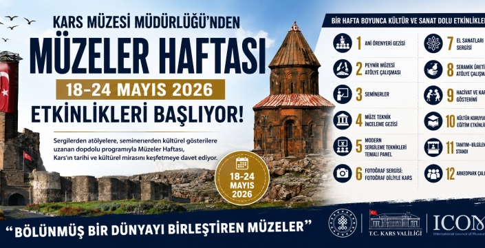 Kars’ta “Müzeler Haftası” Coşkusu Başlıyor