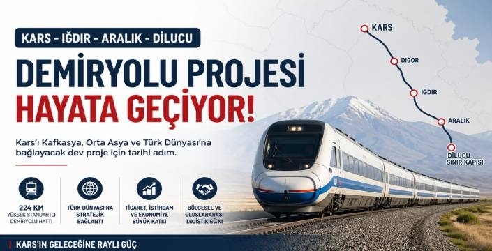 Kars’tan Türk Dünyası’na Demir Ağ: Dev Projede Tarihi Adım