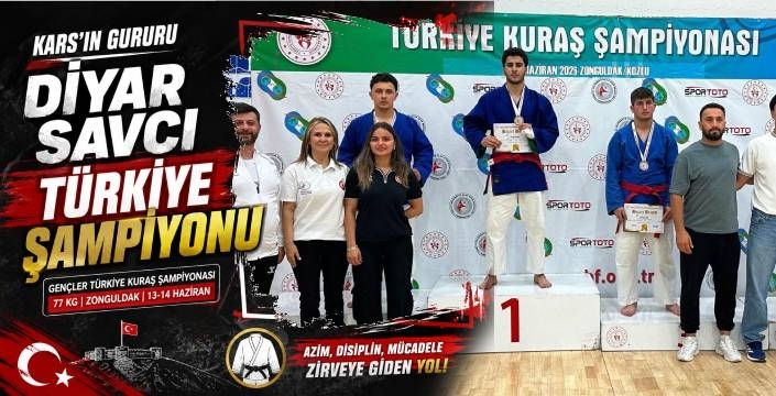 KARS’IN GURURU DİYAR SAVCI TÜRKİYE ŞAMPİYONU OLDU