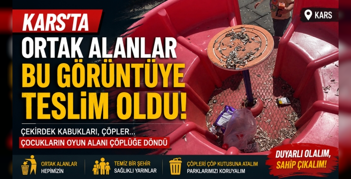 Kars'ta Parklardaki Görüntü Tepki Çekti: Ortak Yaşam Alanlarına Daha Fazla Özen Gerek