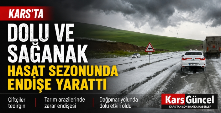 Kars'ta Dolu ve Sağanak Hasat Sezonunda Endişe Yarattı