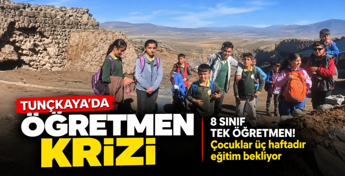 8 Derslik Okulda 1 Öğretmen Kalınca Eğitime Başlayamadılar!