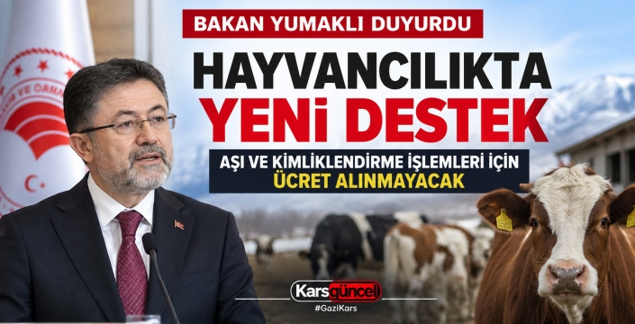 Hayvancılıkta Yeni Destek: Aşı ve Kimliklendirme Masrafı Kaldırılıyor