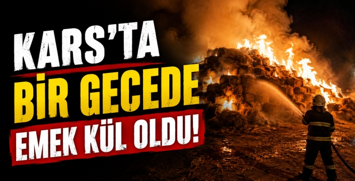 Kars’ta Gece Yarısı Yangın Paniği: Binlerce Liralık Emek Kül Oldu